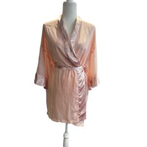 VICTORIA'S SECRET Gold Label Petal Pink Kimono Robe One Size Fits All